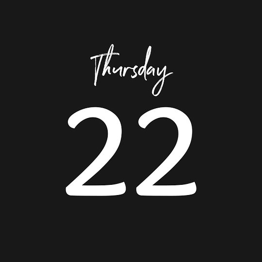 THURSDAY 22/05/2025