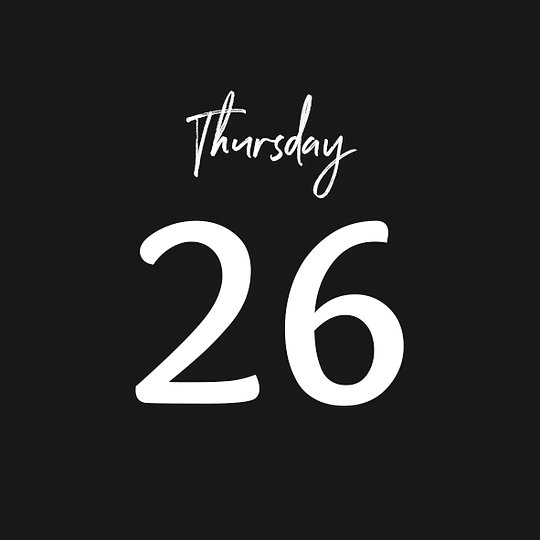 THURSDAY 26/06/2025