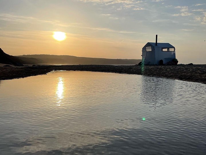 saunaatbeachsunset2